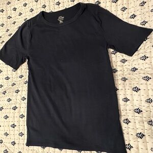 J. Crew Perfect Fit Navy Blue Cotton Tee T-shirt M